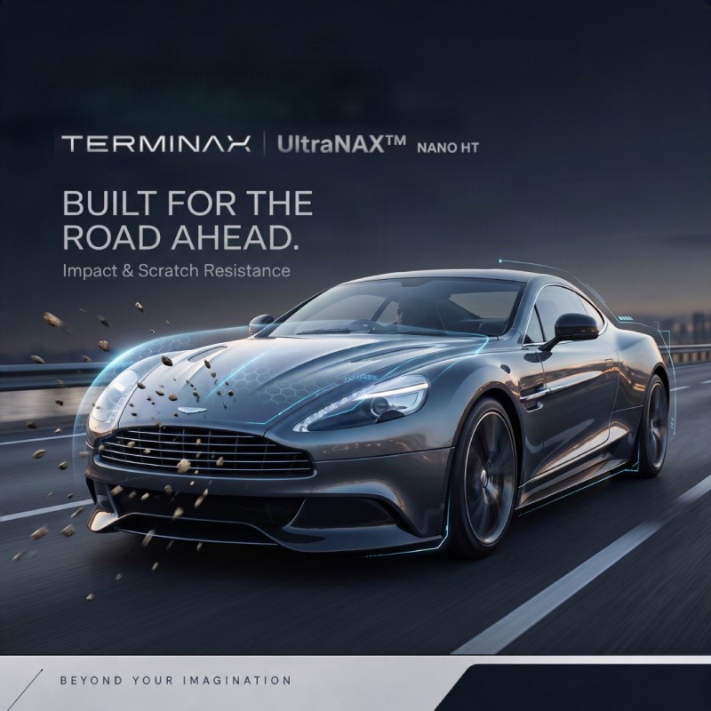 TERMINAX UltraNAX NANO HT – PPF защитно фолио TERMINAX UltraNAX NANO HT прозрачно защитно PPF фолио за автомобил 8 mil